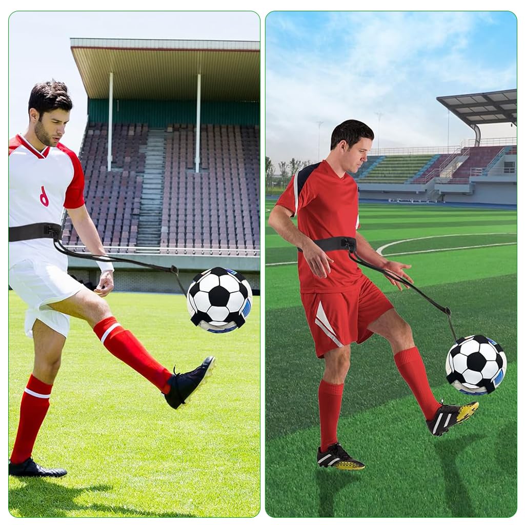 Proberos Soccer Dribbling Trainer Solo Training Football Training Waist Band for Dribbling Training Ball Control, Soccer Dribbling Trainer for Beginners, Teens Proberos Soccer Dribbling Trainer Solo Training Football Training Waist Band for Dribbling Training Ball Control, Soccer Dribbling Trainer for Beginners, Teens